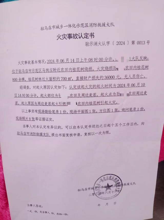 群众近千棵桂花树被烧死<strong></p>
<p>在线交易</strong>，为何不立案？驻马店回应