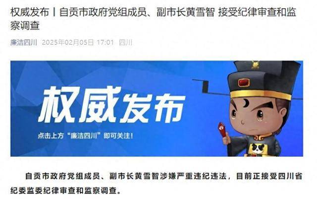 涉嫌严重违纪违法<strong></p>
<p>赢商币</strong>，四川省自贡市政府党组成员、副市长黄雪智接受审查调查