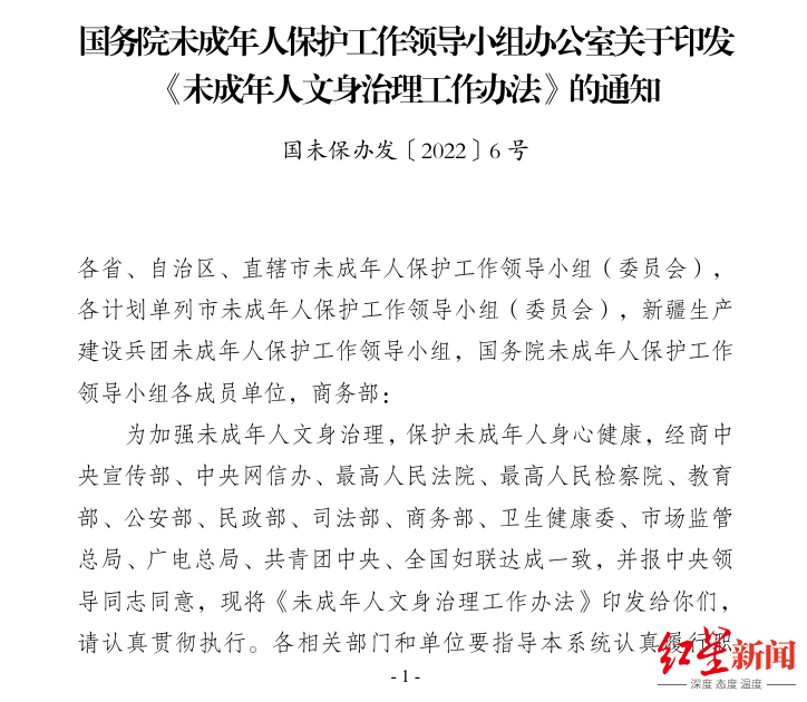 洛阳发布告知书<strong></p>
<p>一个比特币</strong>,禁止向未成年人提供文身服务,当地多家文身店先问年龄后服务